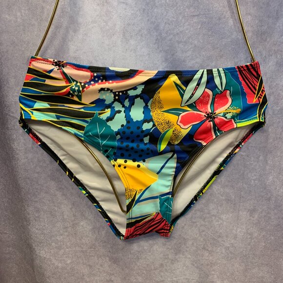 Yonique Two Piece One Shoulder Tankini Tummy Control Bathing Suit - Picture 4 of 9